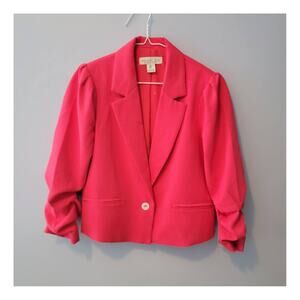 Rachel Zoe Hot Pink Cropped Blazer Size S